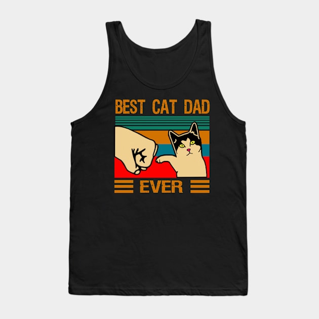 Best Cat Dad Ever Tank Top by MommyTee